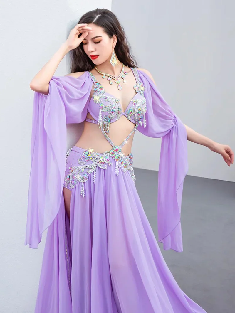 Женский костюм для танца живота взрослых сексуальный сетчатый струящийся