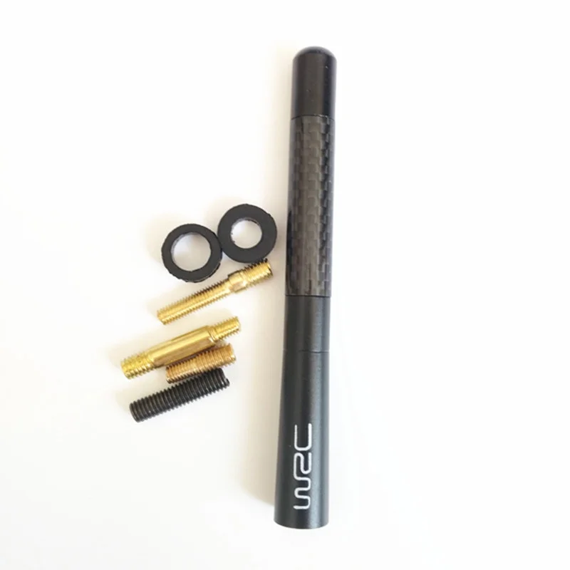 1pcs WRC Radio Antenna  Decorate 12cm Carbon Fiber Grain for Volvo S40 V60 S60 S80 XC60 S80L XC90