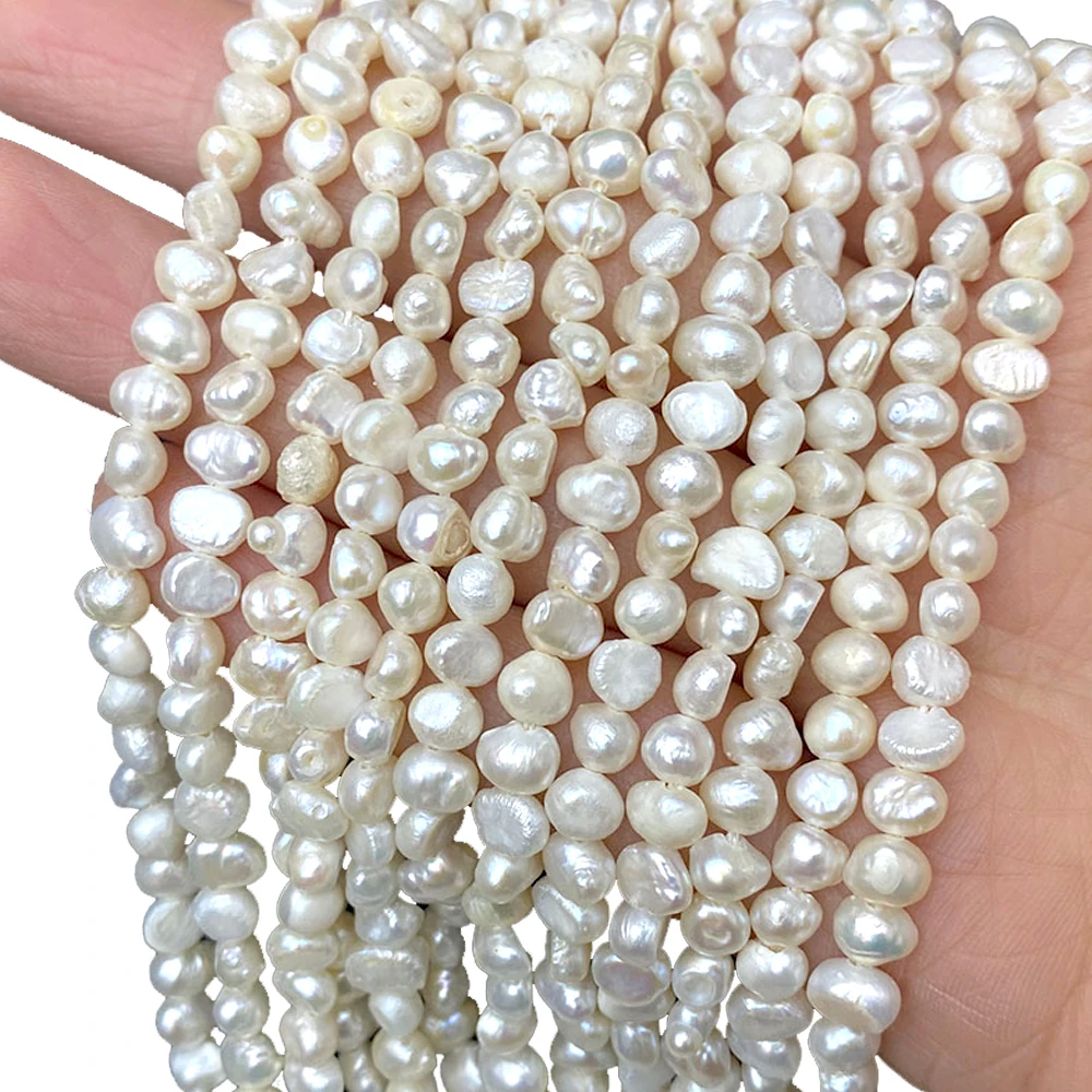 

Natural Freshwater Pearl Beads Irregular A Grade Beads for Jewelry Making DIY Necklace Earrings Jewelry 3-4mm Small Pearls Beads