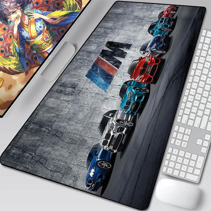 

B-Bmw Mouse Pad Gamer Keyboard Gaming Mat Mause Pad Rubber Cabinet Deskmat Pc Laptops Anime Xxl Mousepad Non-slip Extended Mice