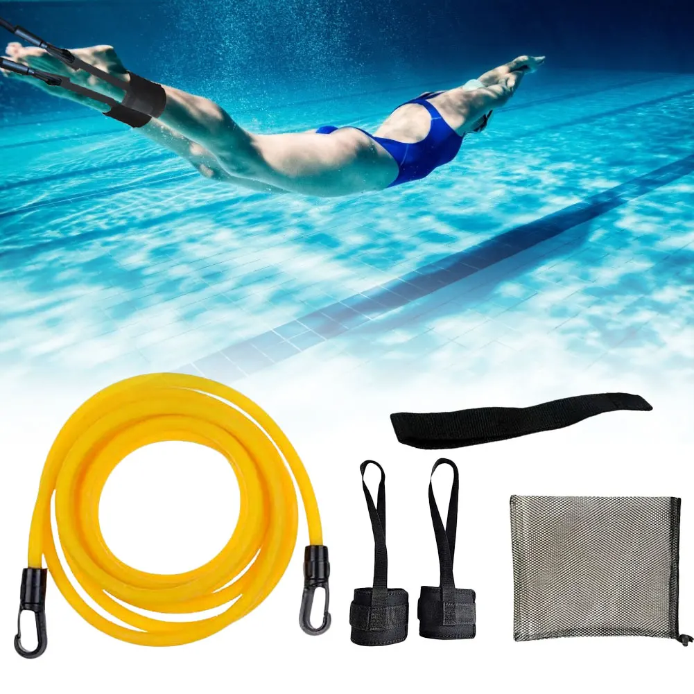 

2Meters Foot Buckle Swimming Resistance Band Training Device Breaststroke Training Lanyard Swimming Tool