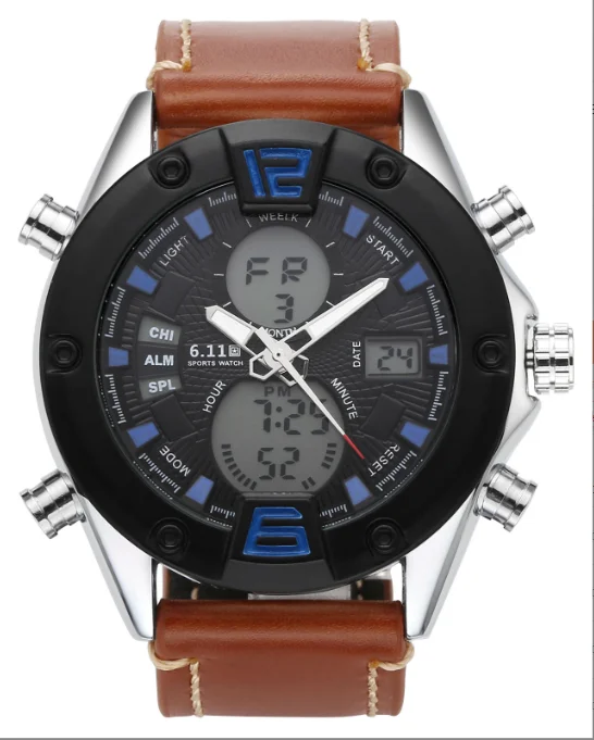 Лидер продаж 2025 года новые мужские водонепроницаемые кварцевые часы с кварцевым