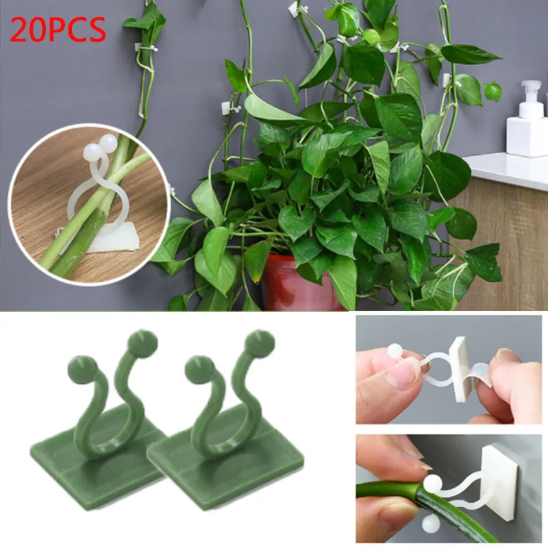 

Plant Climbing Wall Clips Vine Buckle Hook Rattan Clamp Fixator Self-Adhesive Plant Stent Invisible Vine Climbing Fixed Bracket