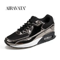 men women breathable pu leather sneakers casual sports couple shoes air cushion running shoes