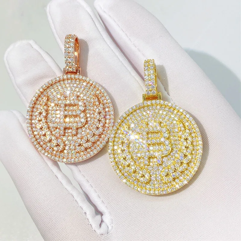 Кулон Ice Out на заказ тестер для пропуска Vvs муассанит бриллиант серебро 925 пробы