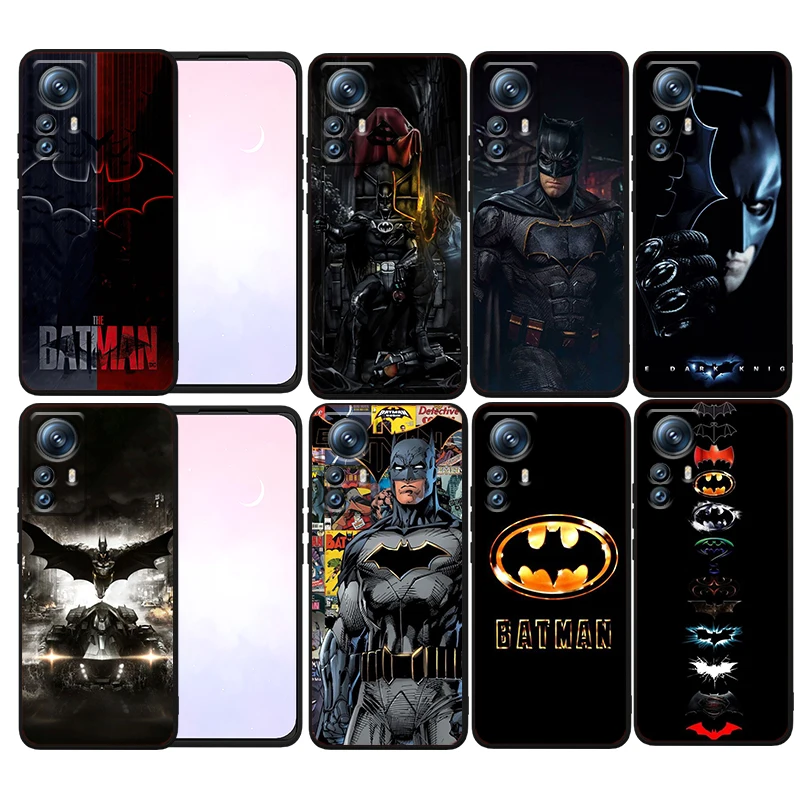 

Batman Superhero Luxury Art Phone Case For Xiaomi Mi 12T 12S 12X 12 11 11T 11i 10T 10 9 Pro Lite Ultra 5G Funda Black Cover