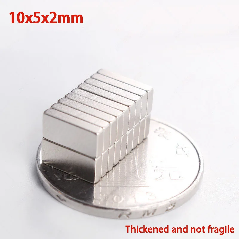 Super Strong Rectangular Square Magnets Rare Earth Neodymium Iron Boron Permanent Magnetic Block Magnet N35 10x5x1 10x5x2 10x5x3 |
