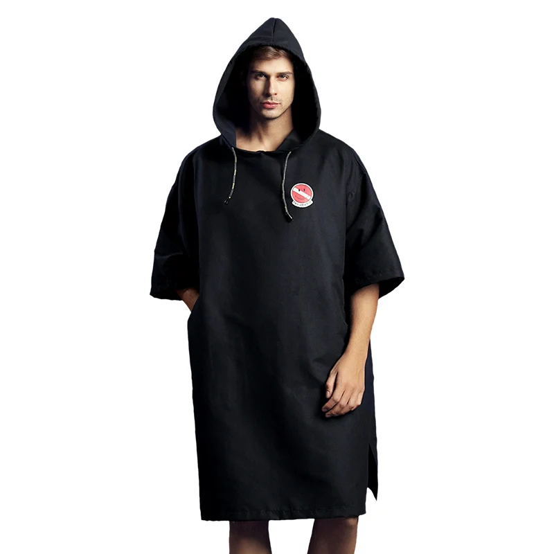 HiTurbo quick drying cloak hot spring bathrobe beach diving hooded coat swimming fitness printed towel