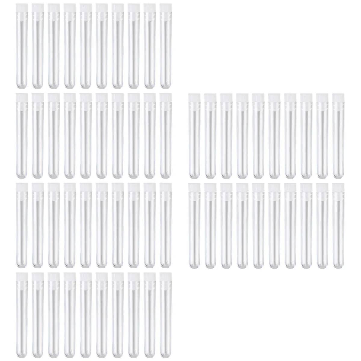 

150 Pcs Terrarium Test Tube Plastic Tubes Storage Containers Hat Laboratory Chemistry Experiment Equipment White Sample
