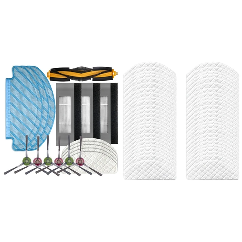 

2 Set Vacuum Cleaner Accessories: 1 Set Filter Brush Mop Cloth Set & 1 Set Disposable Mops Cloth
