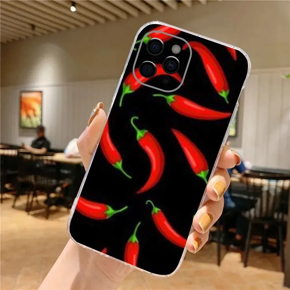 Чехол для телефона Chili красный iPhone 15 14 13 12 11 Plus Pro Max XR XS X 7 8 SE Mini Transparent Shell