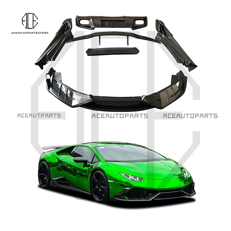 M Стиль углеродное волокно aerokit для Lamborghini Huracan комплект корпуса из углеродного волокна для Lamboghini LP610 комплект спойлера