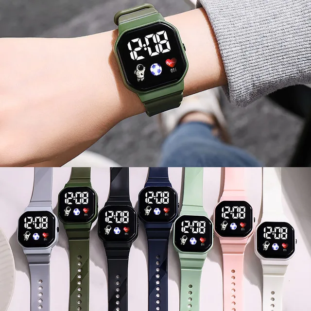 Electronic LED Digital Sport Watch - Silicone Strap 6