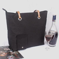 gebwolf beach wine cooler bag portable wine thermal tote purse travel picnic refrigerator bag with shoulder strap
