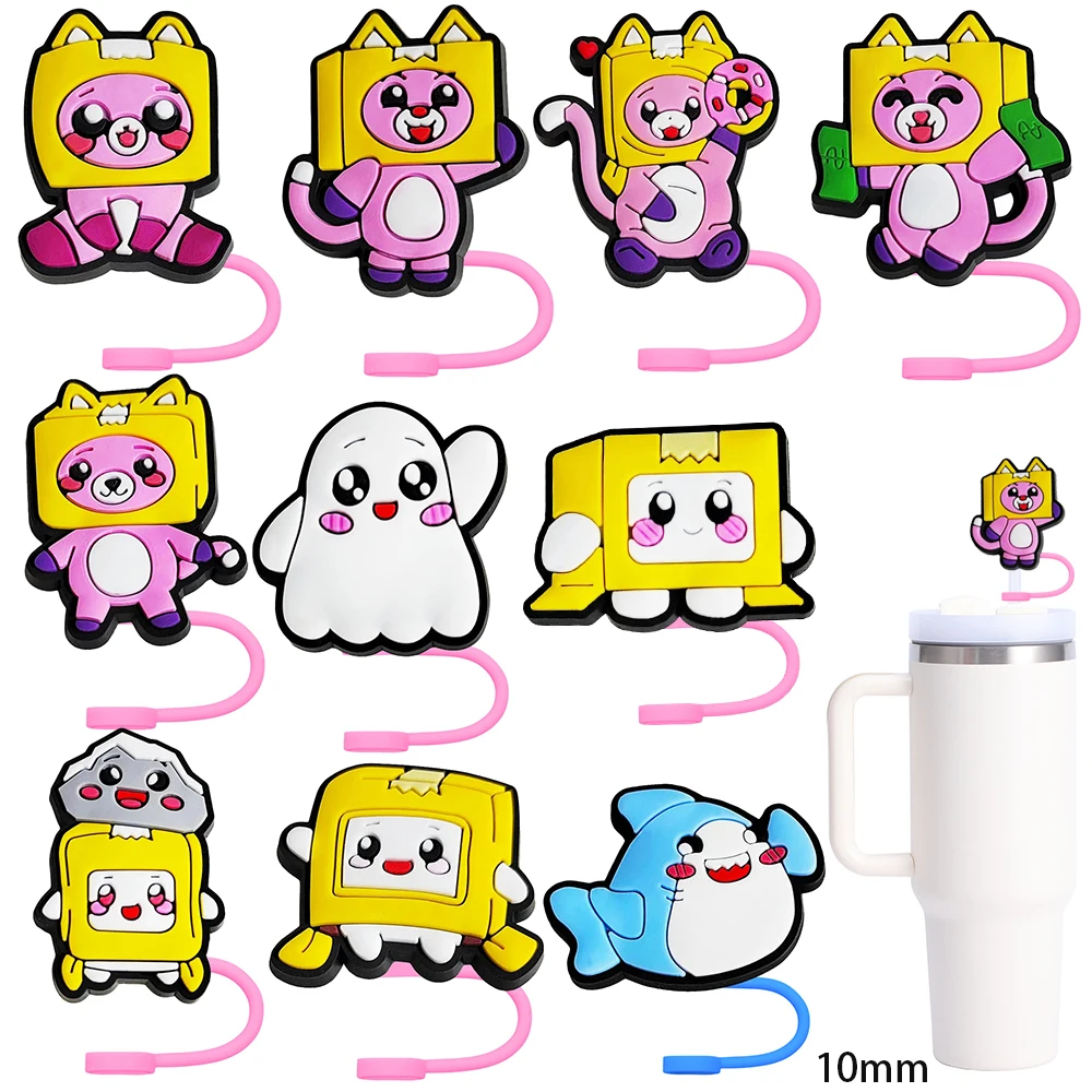 Силиконовая соломенная крышка 10 мм милая фоторозетка для напитков многоразовая