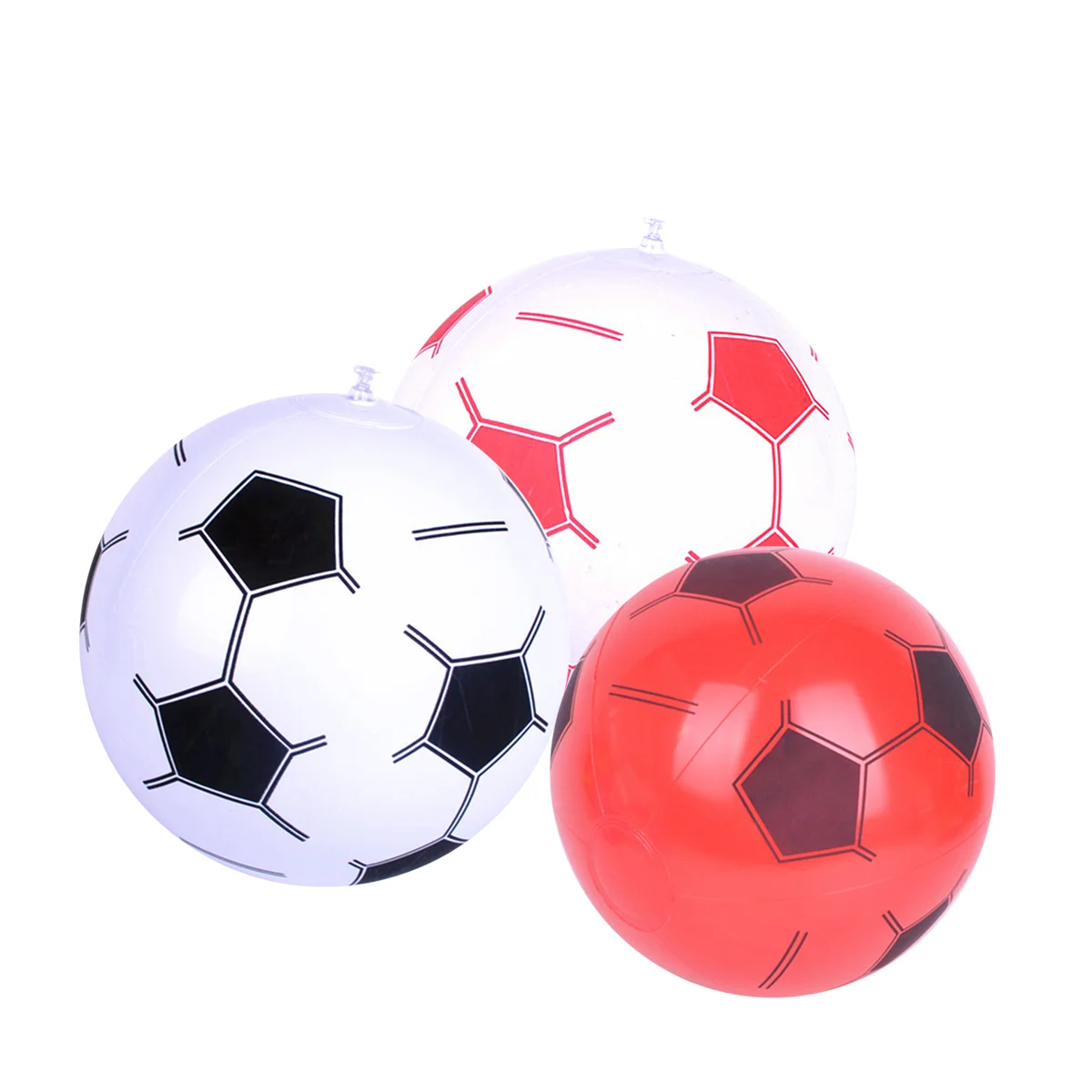 

3Pcs Soccer Balls Durable Portative Nontoxic Inflatable Balls for Bar Decorating