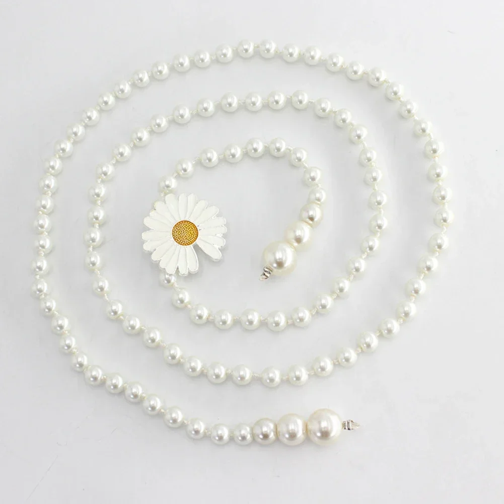 Женский регулируемый ремень с жемчужной цепочкой модный женский роскошный