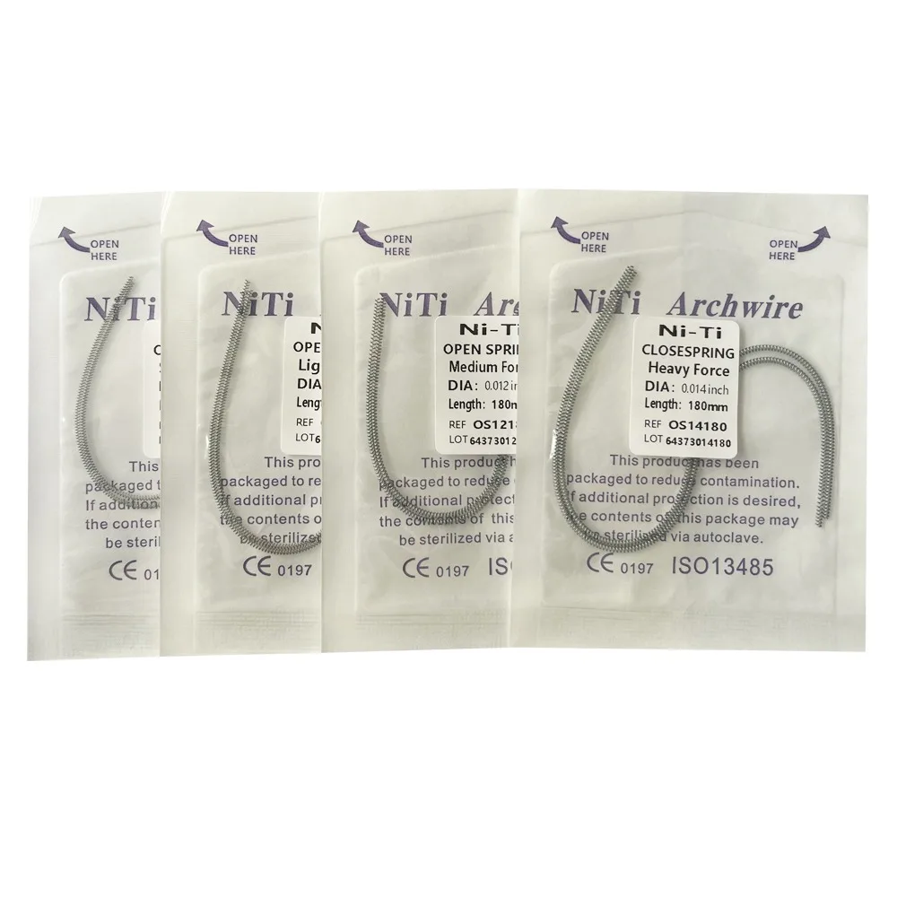 AG 10 упаковок стоматологическая ортодонтическая Niti открытая спиральная пружина