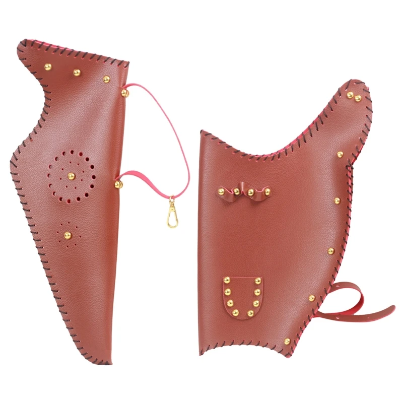 

Leather Reverse Curved Arrow Bag Pouch Catapult Shooting Hunting Archery Quiver