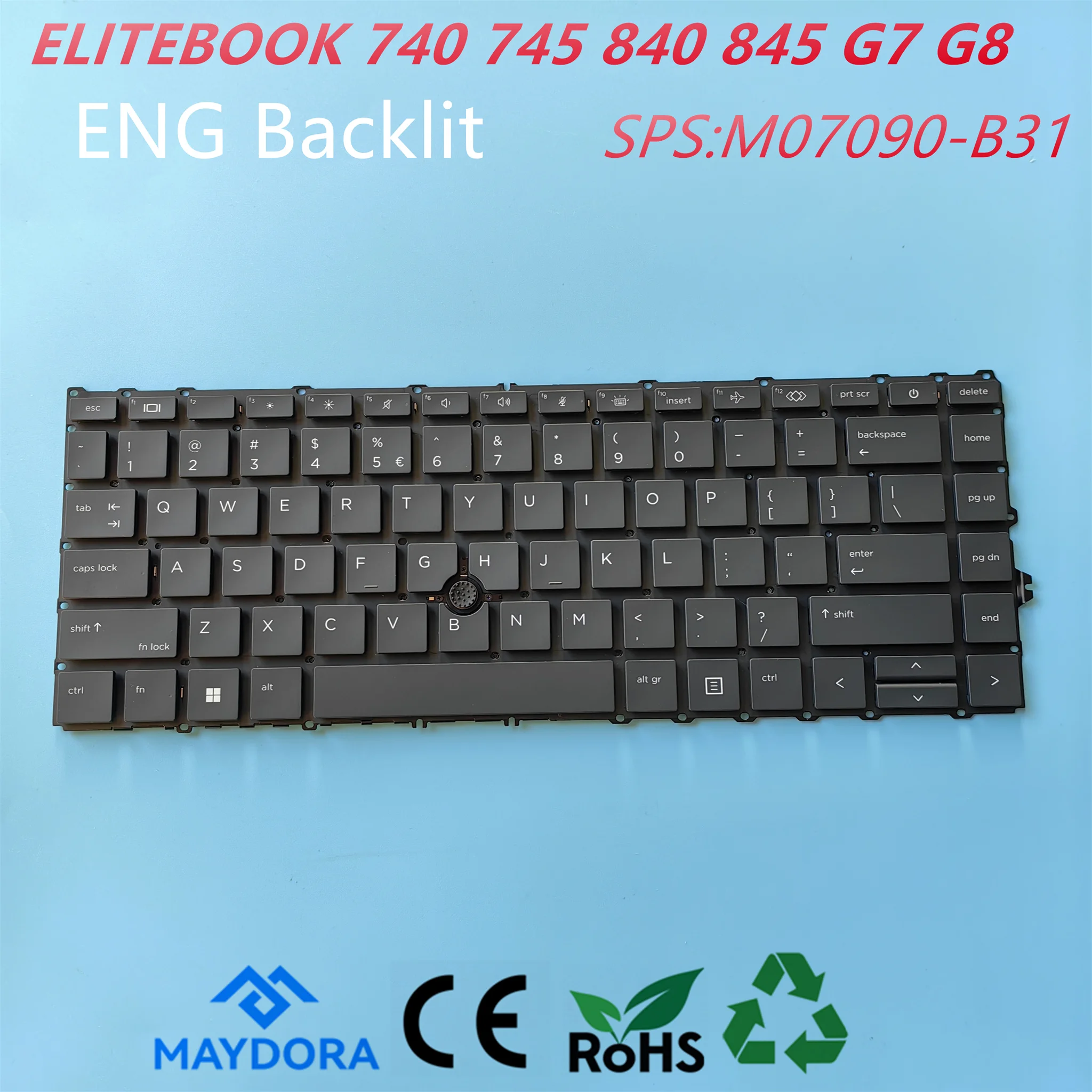 Новая оригинальная клавиатура GR Германия и США для ноутбука HP ELITEBOOK 840 845 740 745 g7 g8
