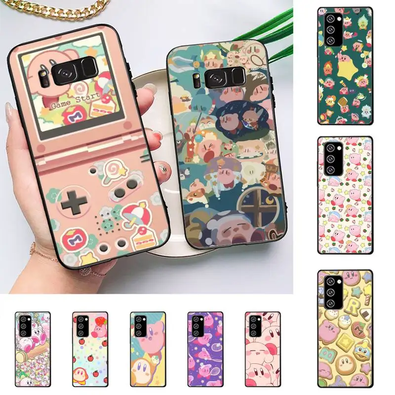 

Bandai Cartoon Kirby Phone Case For Samsung Galaxy Note 10Pro Note20ultra note20 note10lite M30S Coque