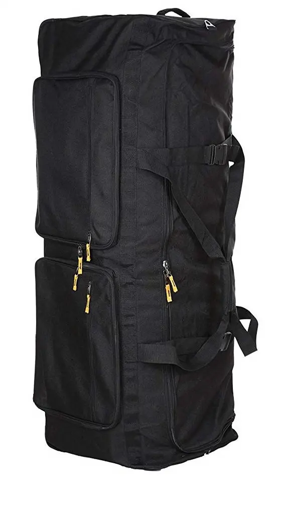 Gilbins Camp Soft Trunk - Black, Size  52 x 18 x 20, 18,720 Cu. Inch