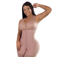 women corset compression garments abdomen shaping short vest girdle postpartum post liposuction bodysuit