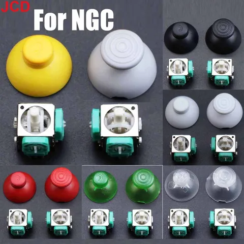4 в 1 левый и правый 3D-аналоговый джойстик + кнопки большого пальца для Nintendo GameCube, запасные части для ремонта контроллера NGC GC