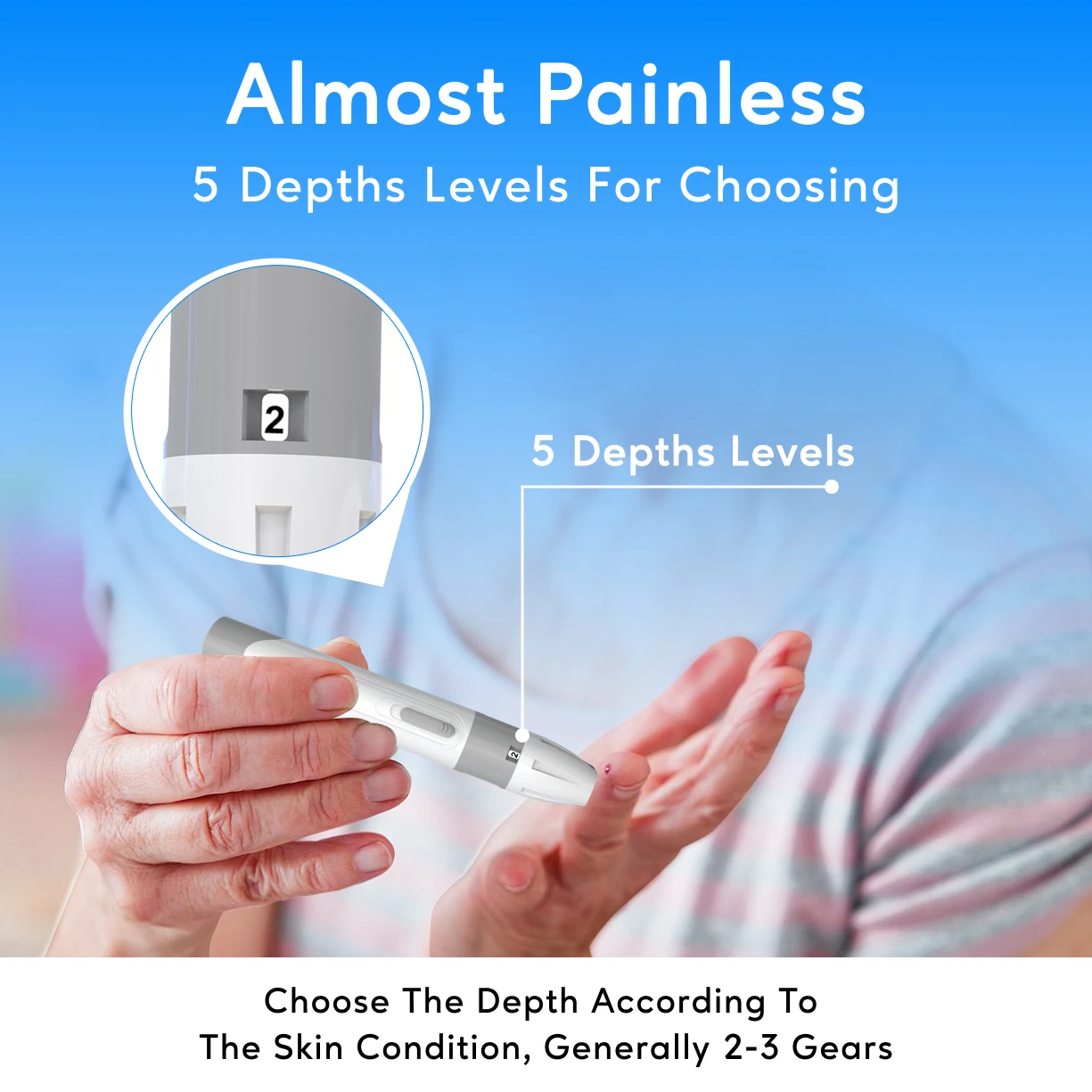 Bioland G-425-3 Измеритель уровня глюкозы в крови с тестовыми полосками Глюкометр для