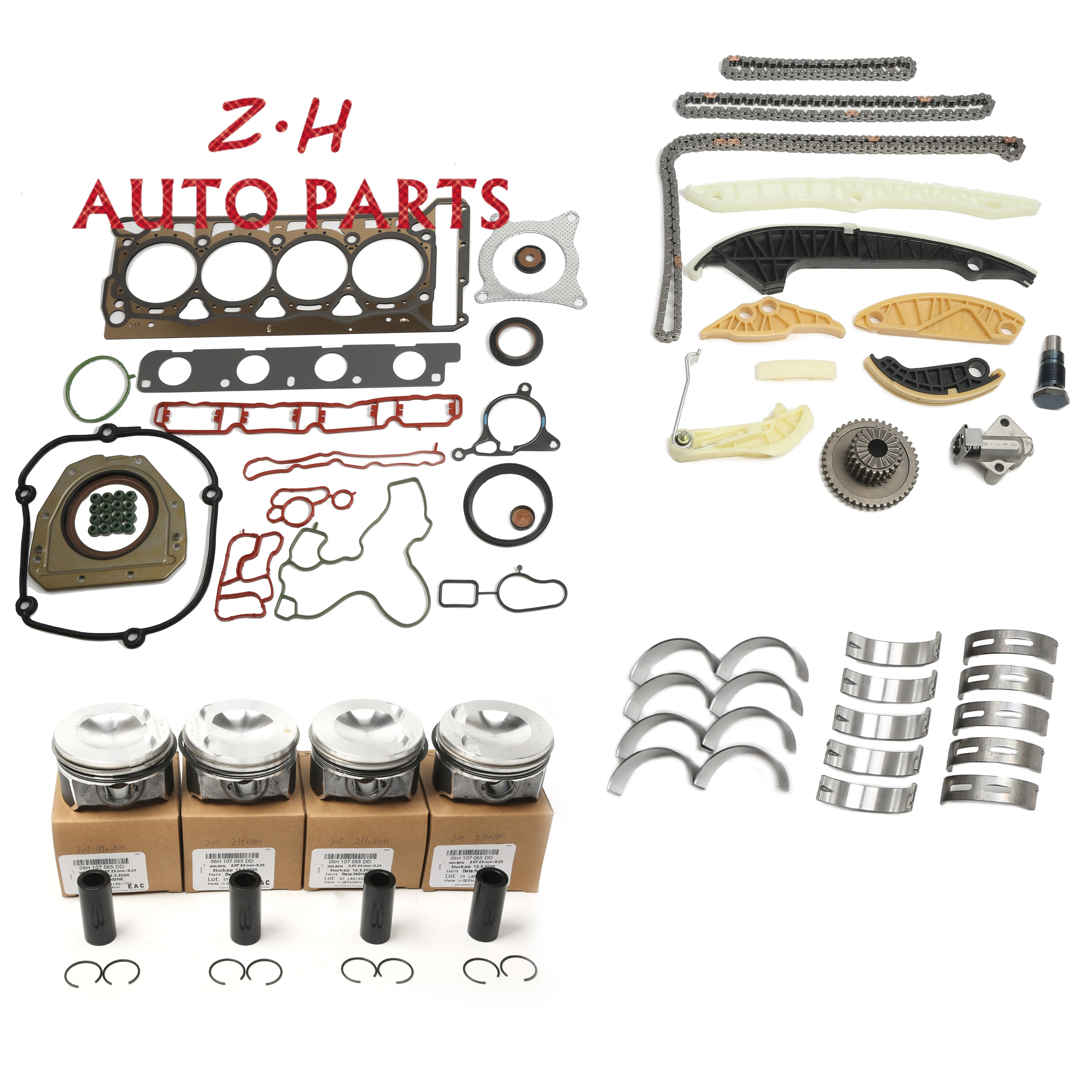 

Car Engine Repair Package Piston Bearing Bush Timing Kit For VW Passat Audi A5 A6 Skoda Octavia Seat Leon 06H107065CQ 06K109467T
