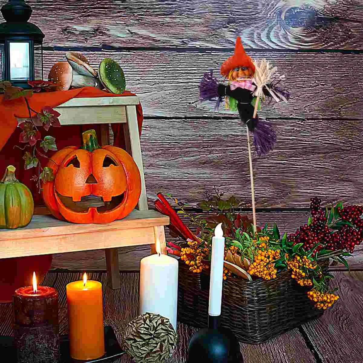 

2 Small Scarecrow Decoration Thanksgiving Porch Decor Small Autumn Scarecrow Scarecrow Picks Garden Prop