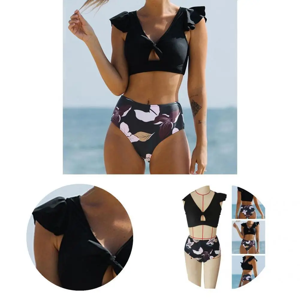 

2 шт./компл. удобный комплект бикини, сексуальный купальный костюм для взрослых, быстросохнущее женское бикини