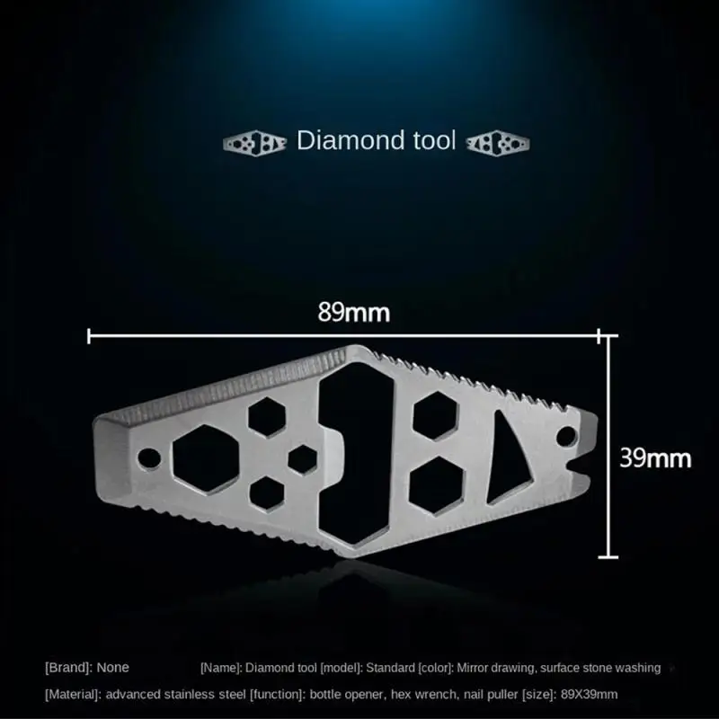 

Мультитул из нержавеющей стали 7 в 1, карманный открывалка для бутылок, гаечный ключ, отвертка для кемпинга, выживания, снаряжение для повседневного использования, аварийный гаджет