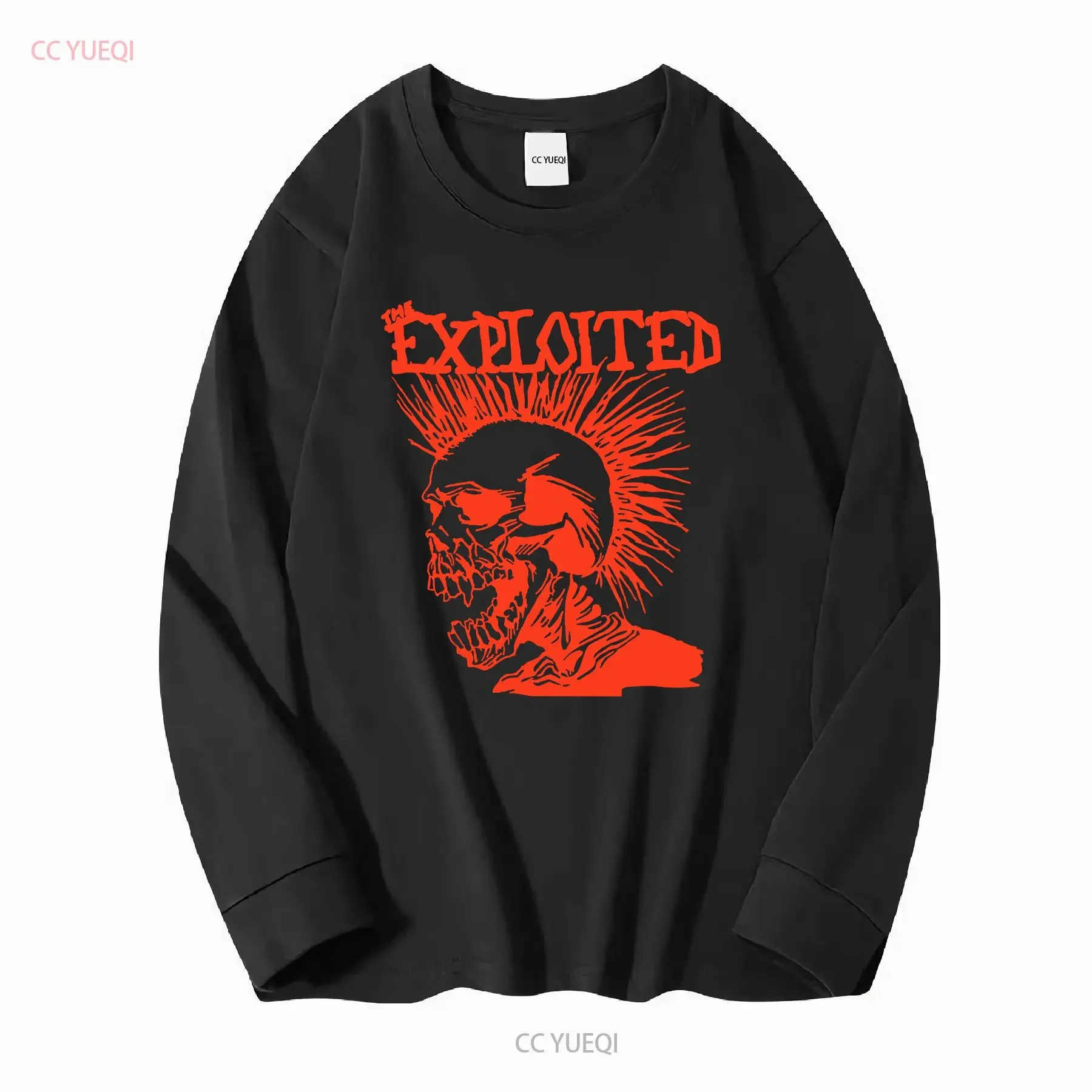 Фото Винтажная футболка The Exploited 90-х годов, выцветшая, размер M, в стиле панк-гранж, с длинными или короткими рукавами, винтажная, выстиранная, стильная, эластичная, дышащая. №3
