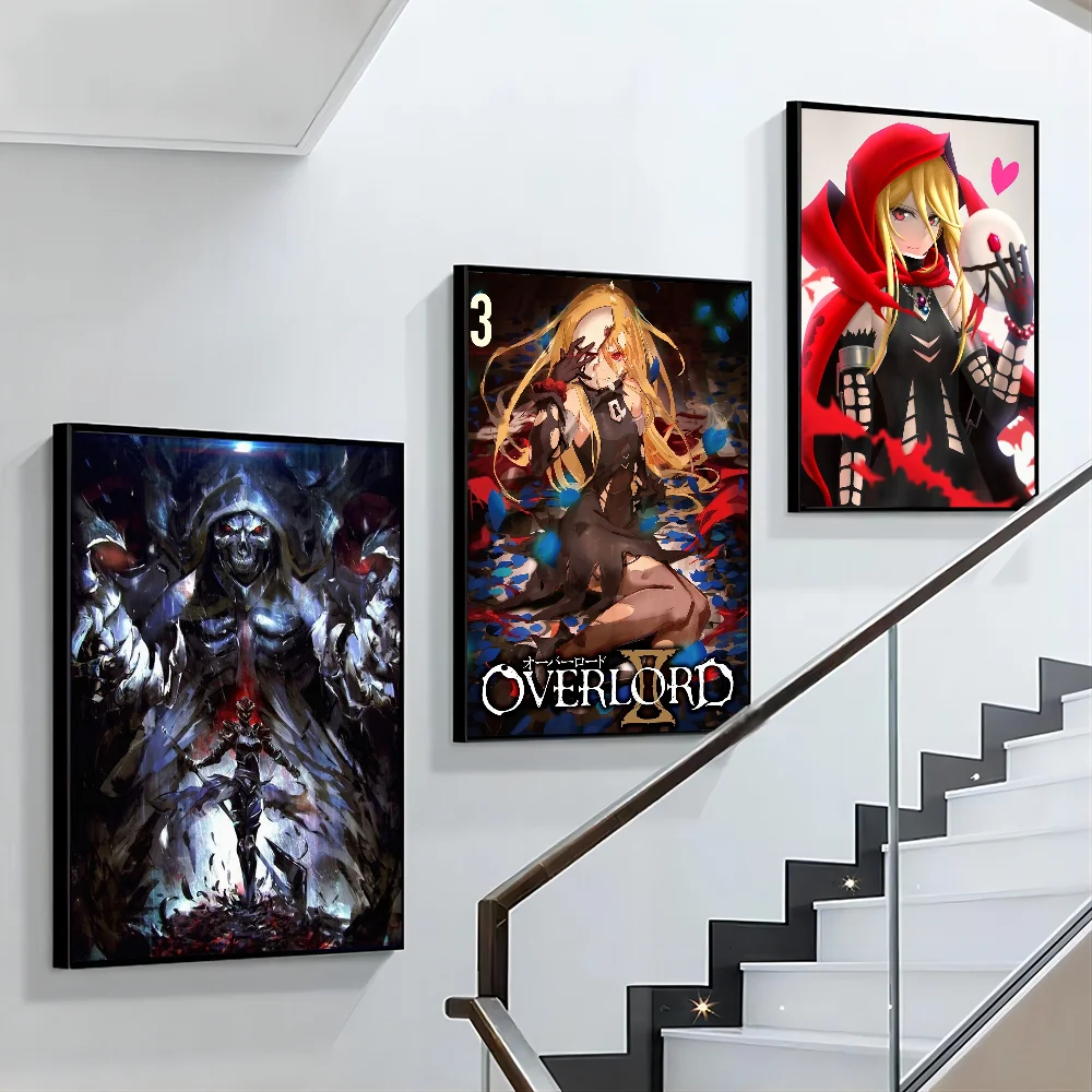 Аниме Overlord плакат с бумажным принтом для дома гостиной спальни входа бара кафе