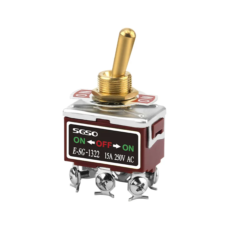 

Самоблокирующийся переключатель тумблер пластиковый 15A 250VAC 2/3/4/6 контактов