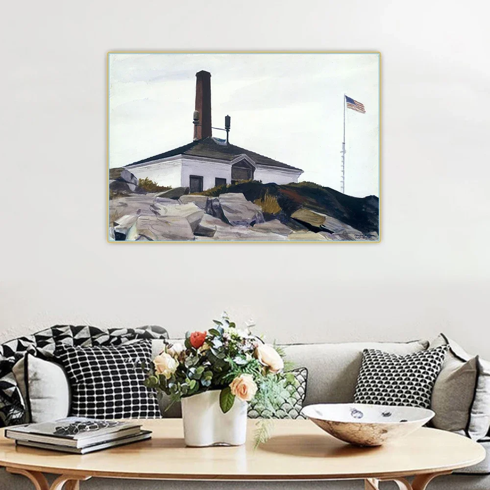 Эдвард Хоппер &quotДом тумана рог 192&quot холст картина маслом эстетическая