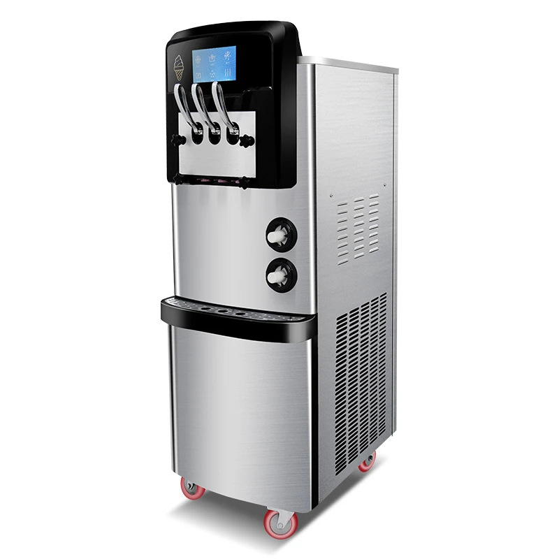 

Ice cream machine 36~42L/H large output ice cream machine hard and soft ice cream cone machine Freshness function