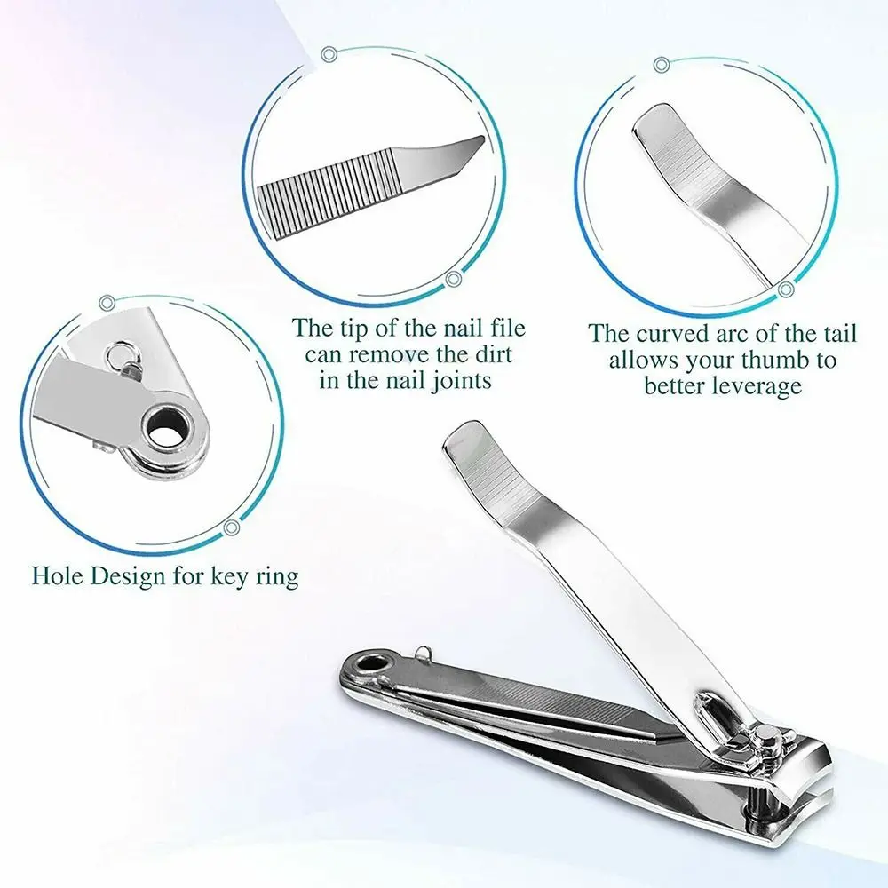 

Manicure Tools Flat Nail File Stainless Steel Manicure Toe Nail Clipper Cutting Pliers Fingers Nail Clippers