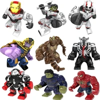 big marvel heroes action figure carnage spider hulk mans buster building block figures toy for kids birthday gift