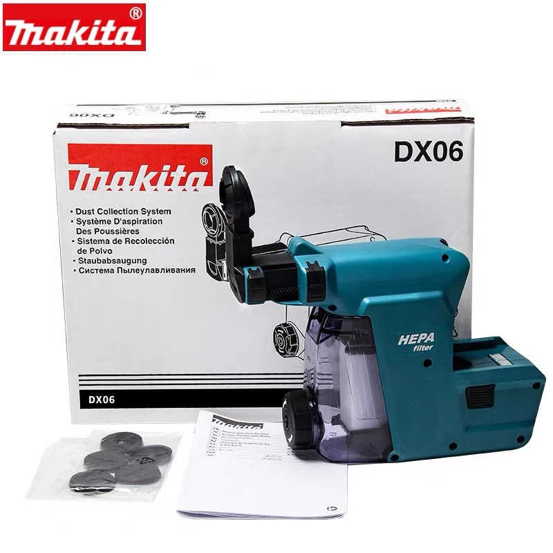 

Makita DX06 Dust Extraction System HEPA Filter Suitable Impact Electric Drill Hammer Automatic Dust Collector for Makita DHR242