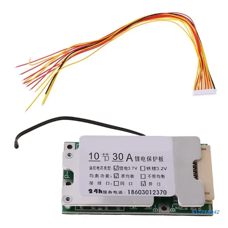 

1pc 10S 30A 36V Li-ion Lithium Battery Charge Board 18650 with Protection Balancer