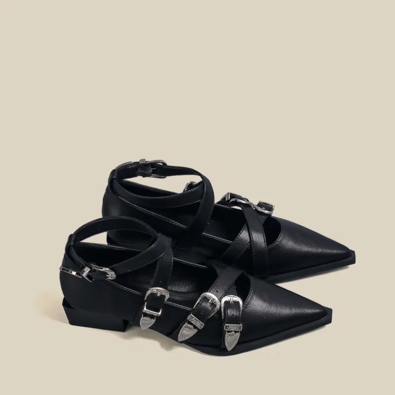

Женские босоножки на низком каблуке Maogu, бежевые босоножки с квадратным каблуком, черные туфли-лодочки, лето 2023