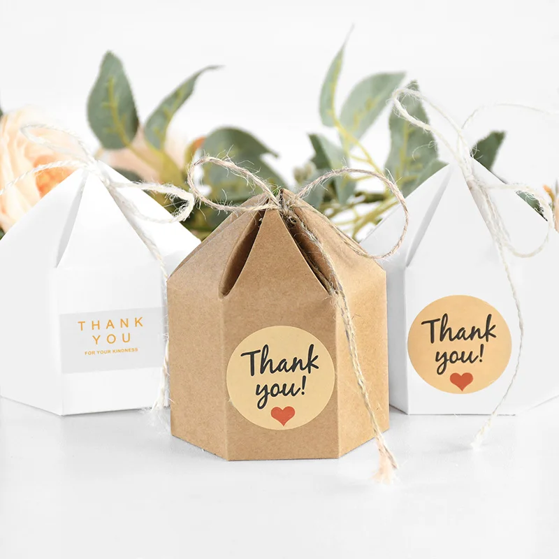 Высококлассная Шестигранная коробка для конфет 10 шт. Подарочная сделай сам