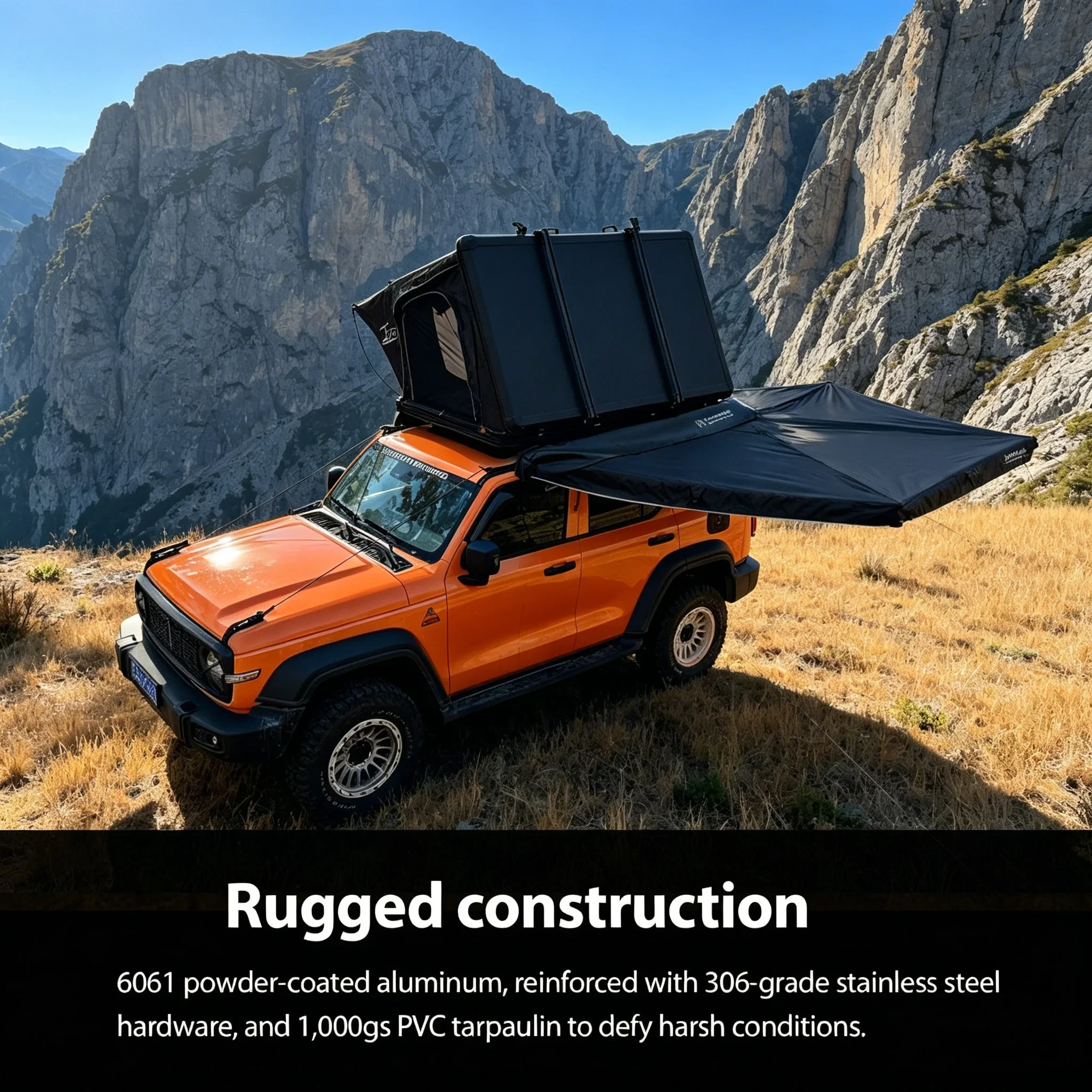 Фото Палатка-тент YOUNGHUNTER 4WD Foxwing 270 градусов с отдельно стоящим вентилятором для автопутешествий и приключений №3
