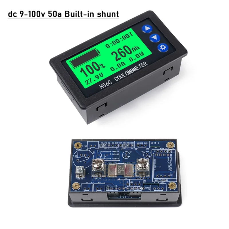 Измеритель Coulomb DC 8-100V 100A Lifepo4 свинцово-кислотный литий-ионный аккумулятор