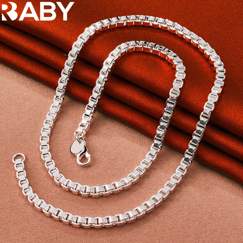 Женская и мужская цепочка из серебра 925 пробы 4 мм