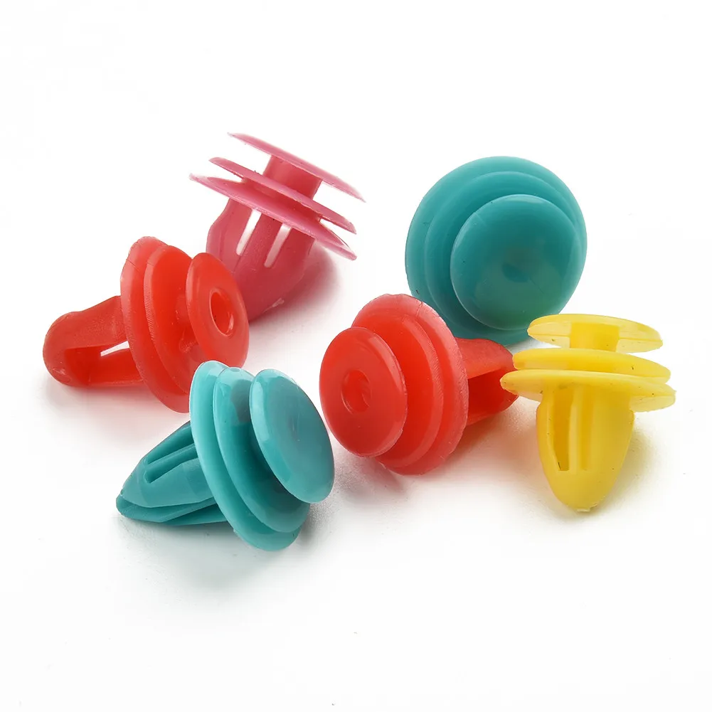 

200 шт. аксессуары для автомобильных заклепок, крепеж для кузова автомобиля, молдинговые детали, штифт, пластиковый нажимной винт, универсаль...