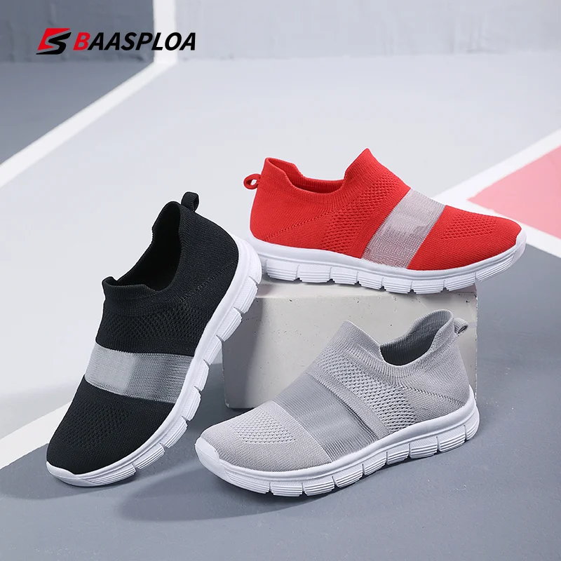 Летние Новые легкие кроссовки Baasploa Женская удобная повседневная обувь женские