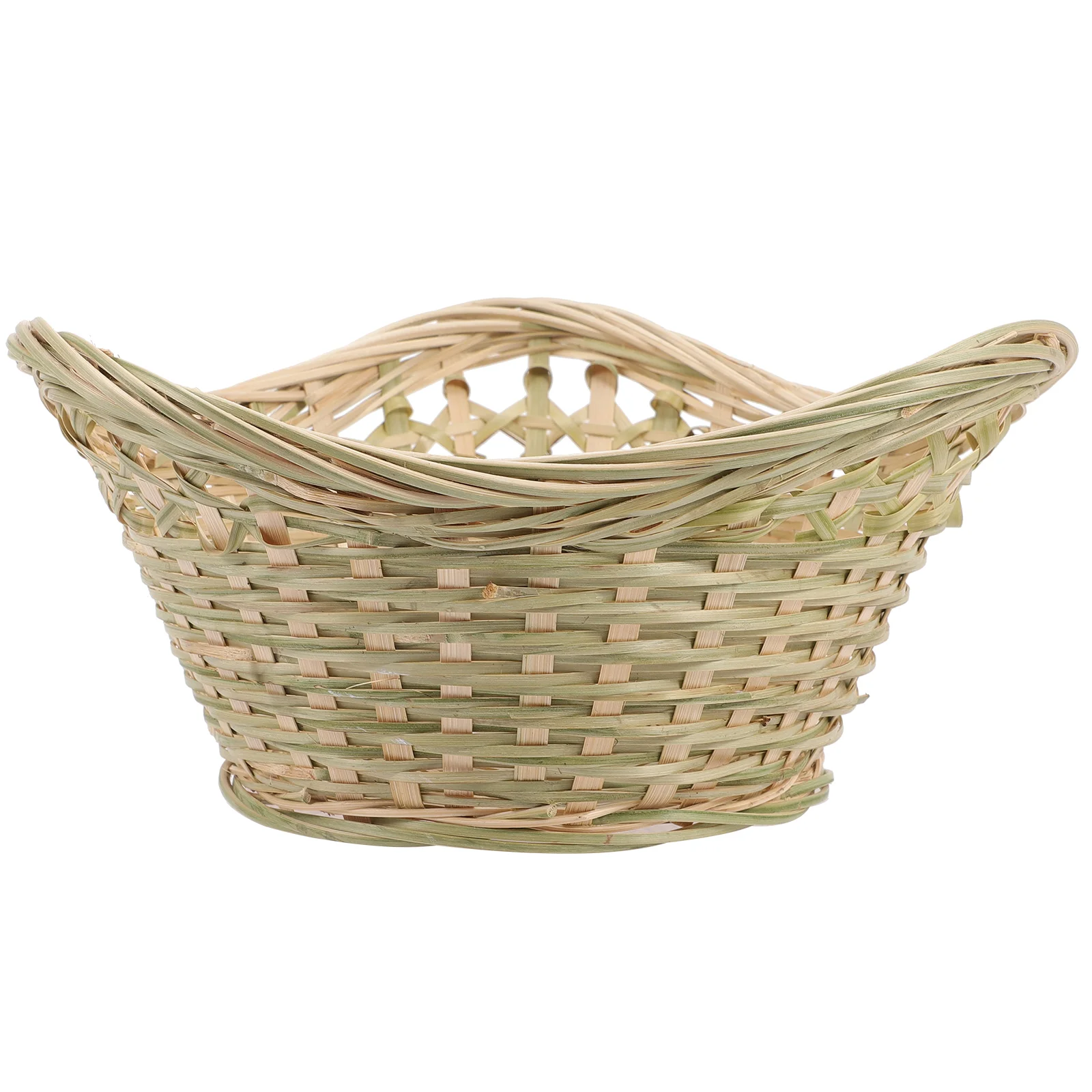 

Basket Fruit Rattan Storage Bamboo Woven Egg Platter Picnic Wicker Vegetable Bread Grocery Onion Produce African Market Flower